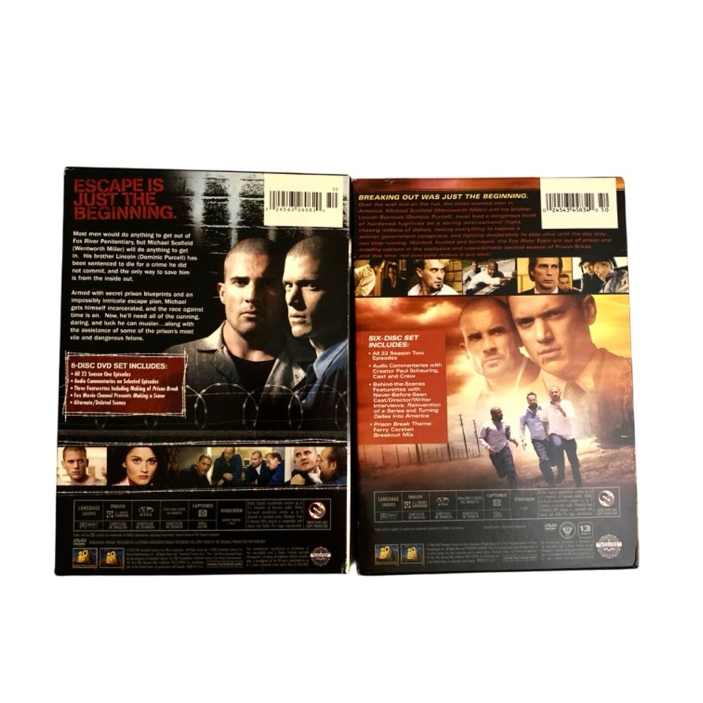 Prison Break Complete Seasons 1 & 2 (6 Disc DVD sets)‎ Action/Intrigue/Suspense - Picture 16 of 16